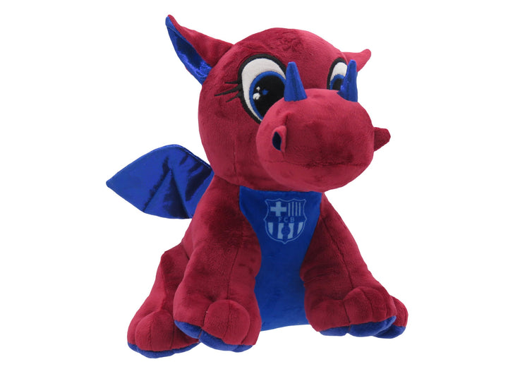 CyP Brands- FC Barcelona Plüschfigur, Drache, 25 cm, Blaugrana, offizielles Produkt