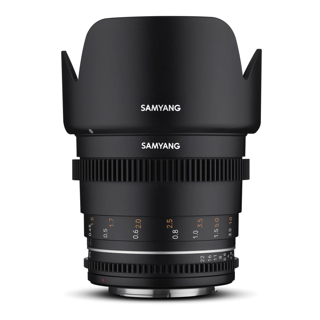 Samyang Normal Cine- und Video Objektiv MF 50mm T1,5 VDSLR MK2 – lichtstark T1,5 kompatibel mit Sony