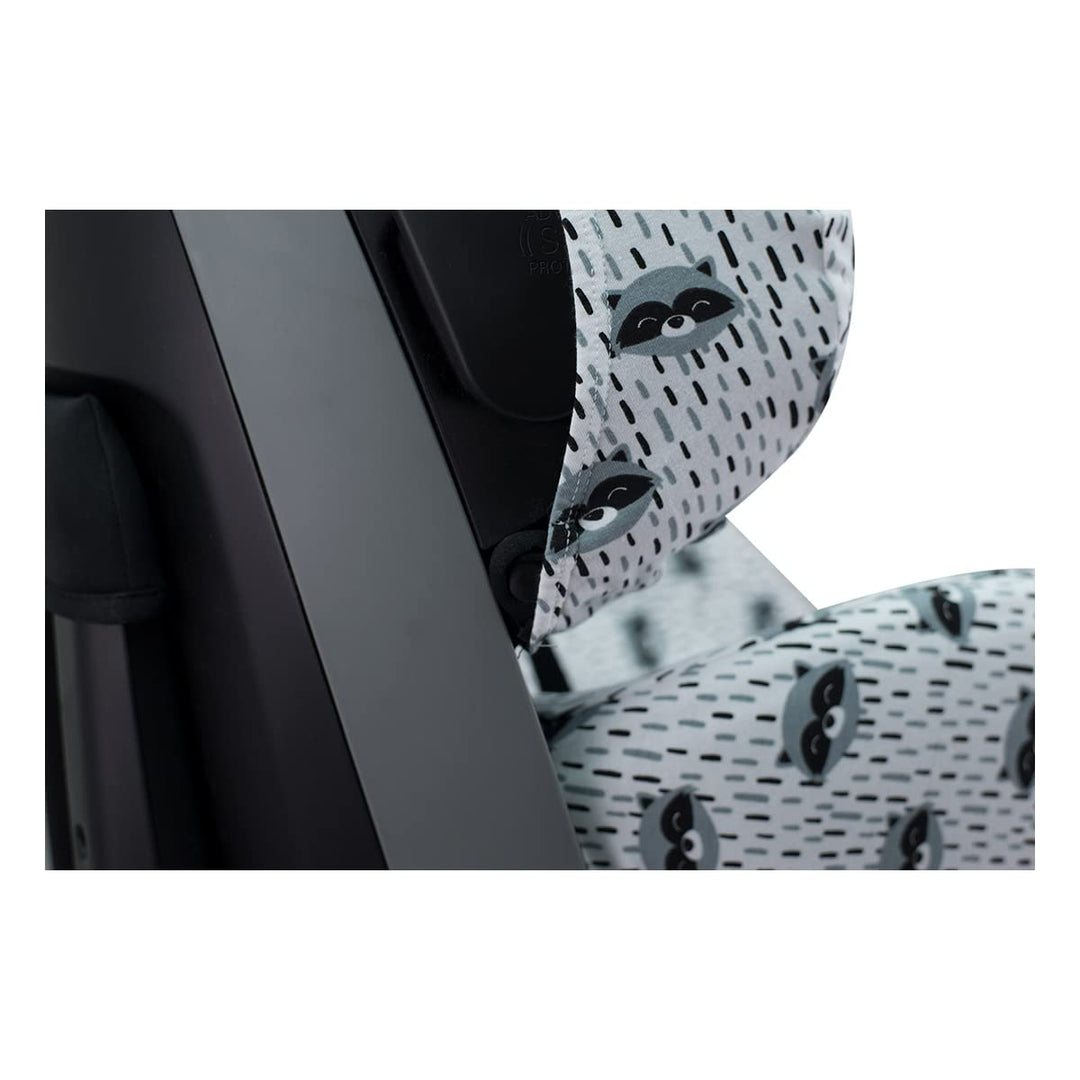 JYOKO Kids (Raccoon) Baumwollbezug kompatibel mit Maxi Cosi Recaro Zero, I-Size (Autositzbezug, Racc