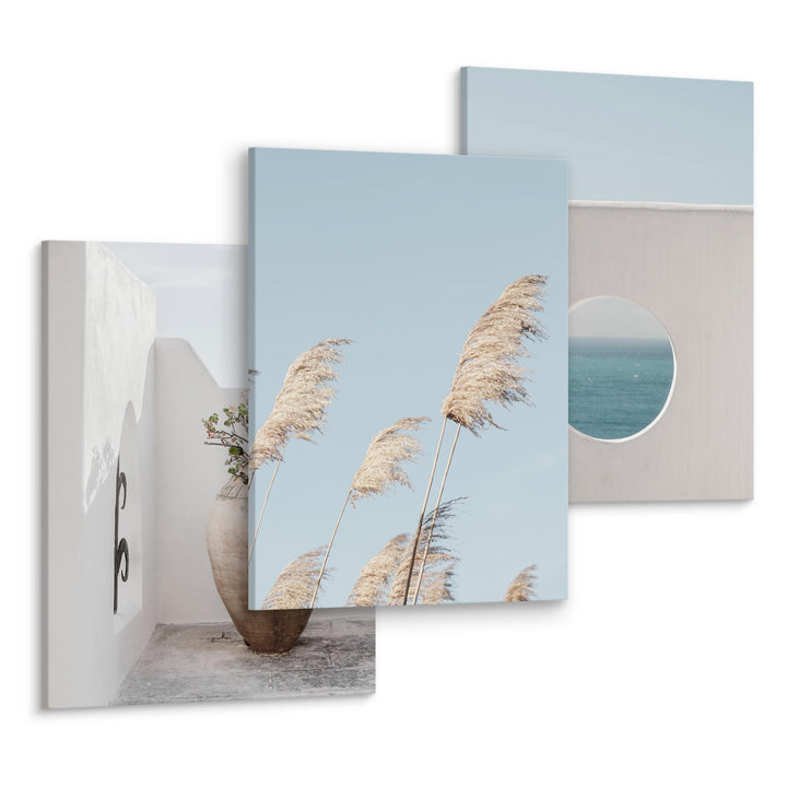 Muralo - Wandbilder Leinwand Set Aufhängefertig - Bilder für Wohnzimmer Schlafzimmer - Moderne Wandd