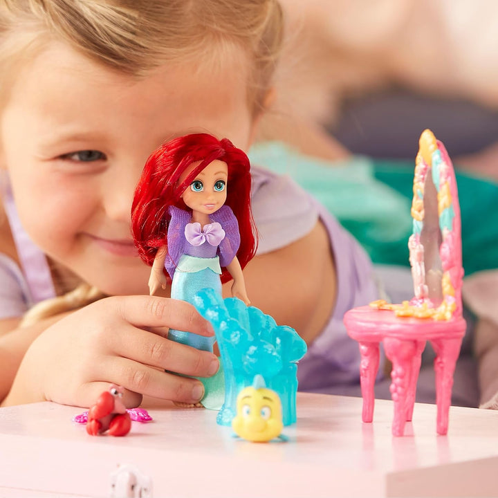 Disney Store Offizielles Arielle Minipuppen-Spielset, Arielle, die Meerjungfrau, Once Upon a Story K