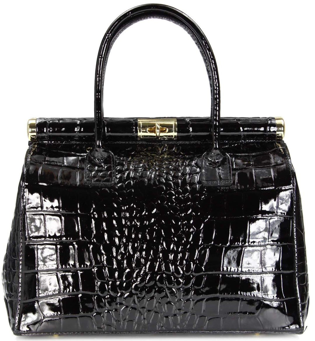 Belli The Bag XL italienische Leder Henkeltasche Handtasche Damen Ledertasche Umhängetasche - 34x25x