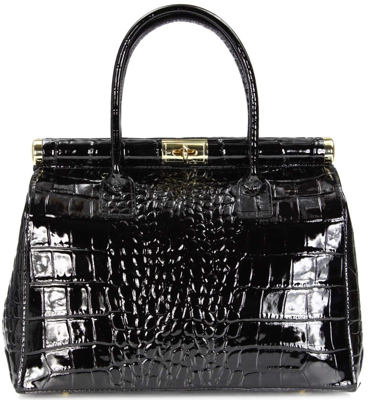 Belli The Bag XL italienische Leder Henkeltasche Handtasche Damen Ledertasche Umhängetasche - 34x25x