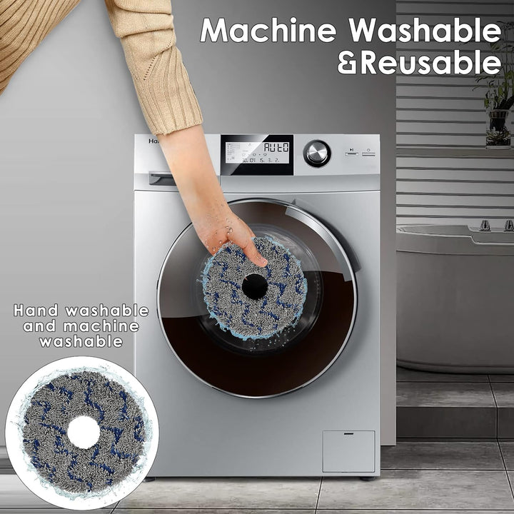 (10 Stück) Waschbare, Wiederverwendbare Wischpads für ECOVACS DEEBOT X1 Omni/ X1 PRO Omni/ X1 Turbo/