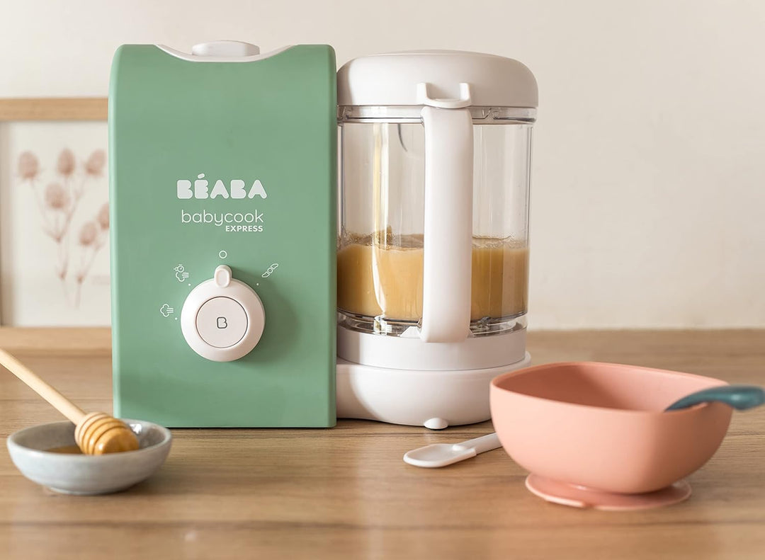 BEABA, Babycook Express, Baby Robot 4 in 1 Mixer/Standmixer, 15 Min. schnelles Kochen, Mixen nach Ma