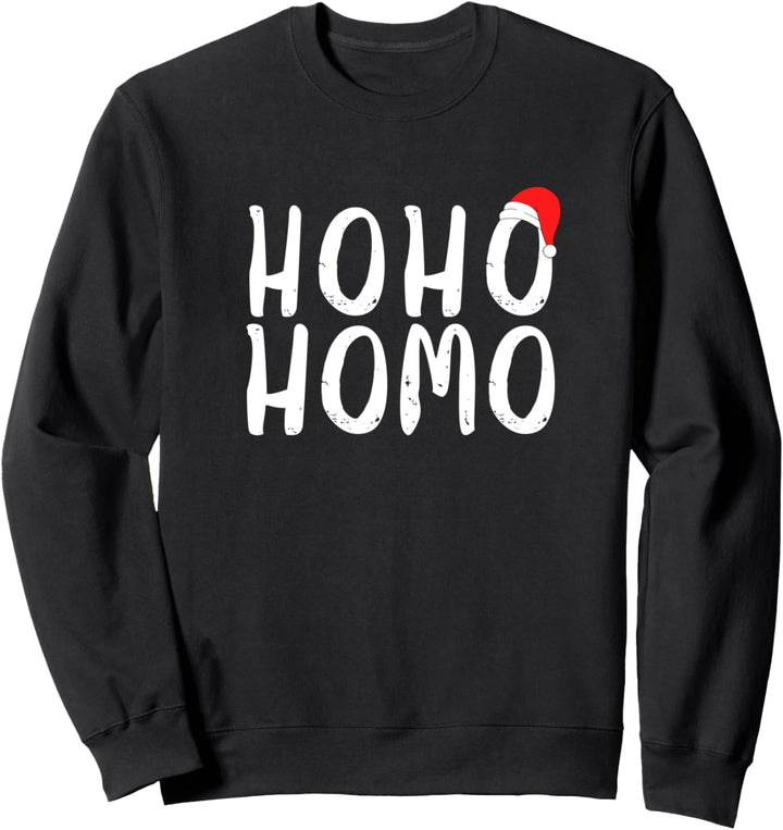 Hoho Homo - Schwul lesbisches Weihnachten Sweatshirt
