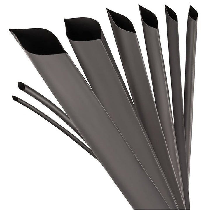 ISOLATECH Schrumpfschlauch Meterware schwarz mit Kleber Ø 100mm 3 Meter Schrumpfverhältnis 3:1 Set P