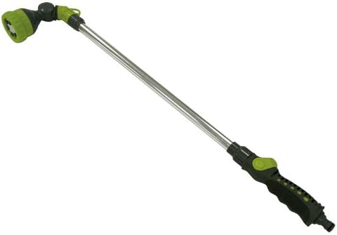 Xclou Giessstab, stufenlos regulierbare Spritzdusche, Gartenbrause mit 6 Funktionen, Handbrause mit