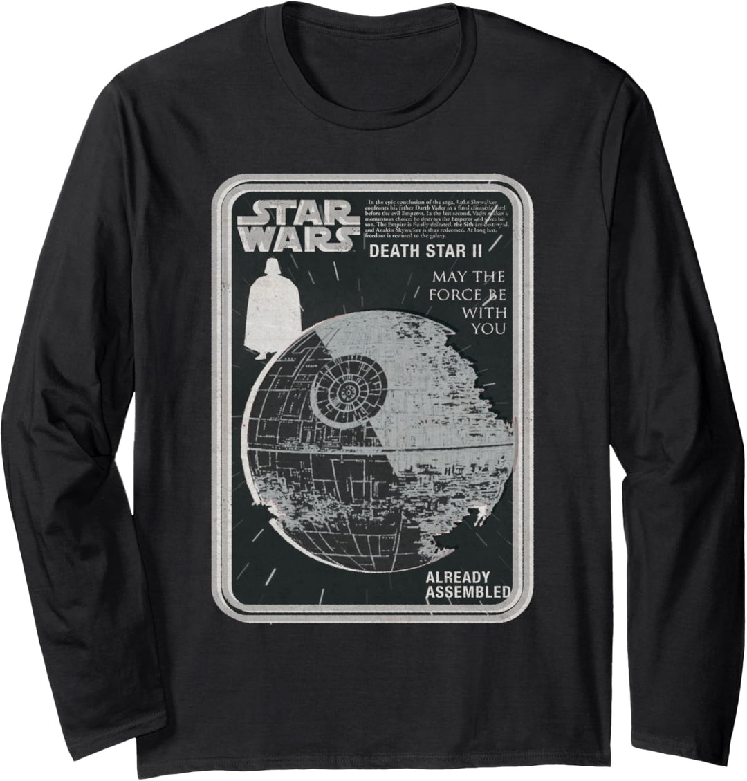 Star Wars Vintage Death Star 2 Model Kit Langarmshirt