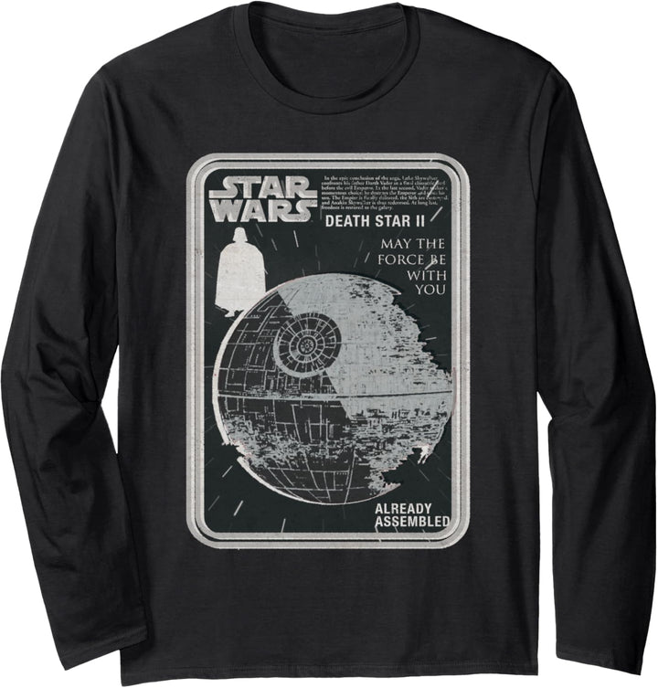 Star Wars Vintage Death Star 2 Model Kit Langarmshirt