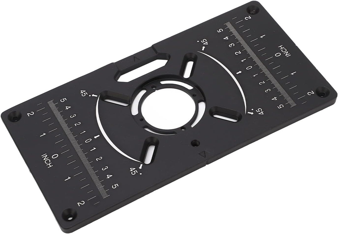 Router Table Insert Plate for Table Benches Router Jig Saw Trimmer with Edge Treatment and Grooving