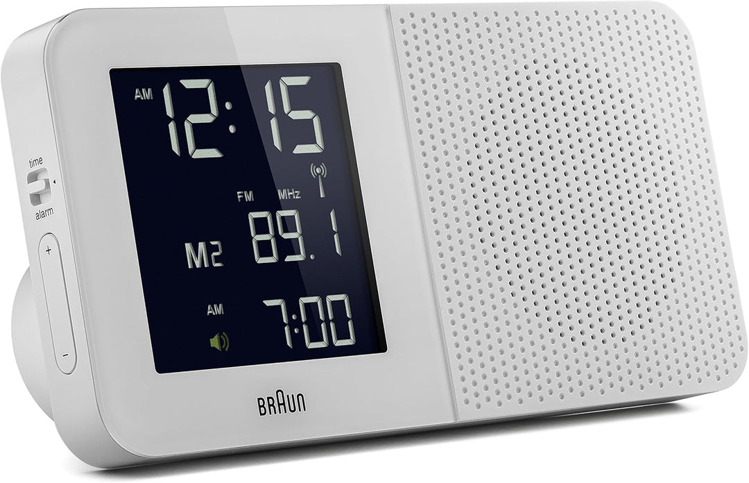 Digitaler multiregionaler Funkwecker von Braun mit FM-/AM-Radio, negatives LC-Display, Schnelleinste