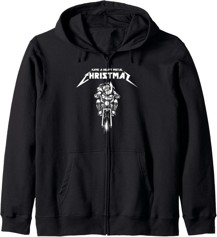 Heavy Metal Ugly Christmas Alternative Weihnachten Metall Band Kapuzenjacke