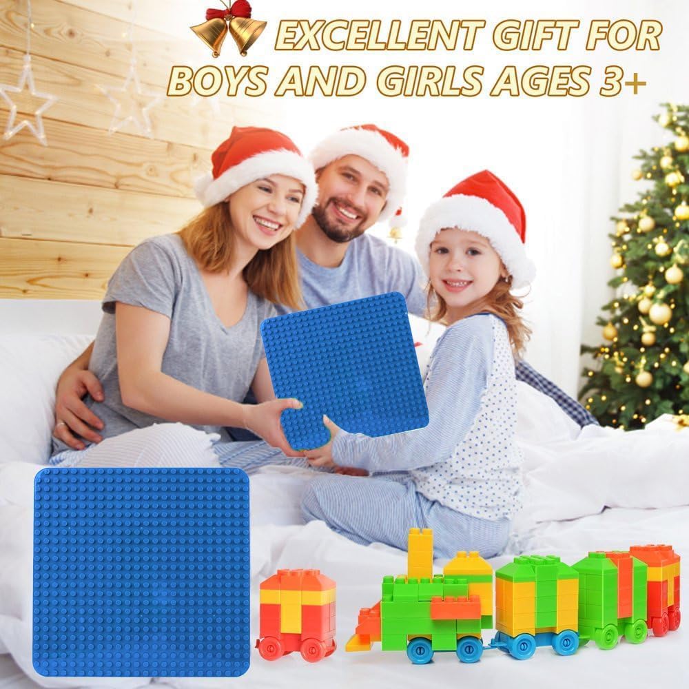 Grosse Bauplatte Kompatibel mit Lego Duplo Platten,38.4 * 38.4cm Classic Grundplatte mit 24 x 24 Nop