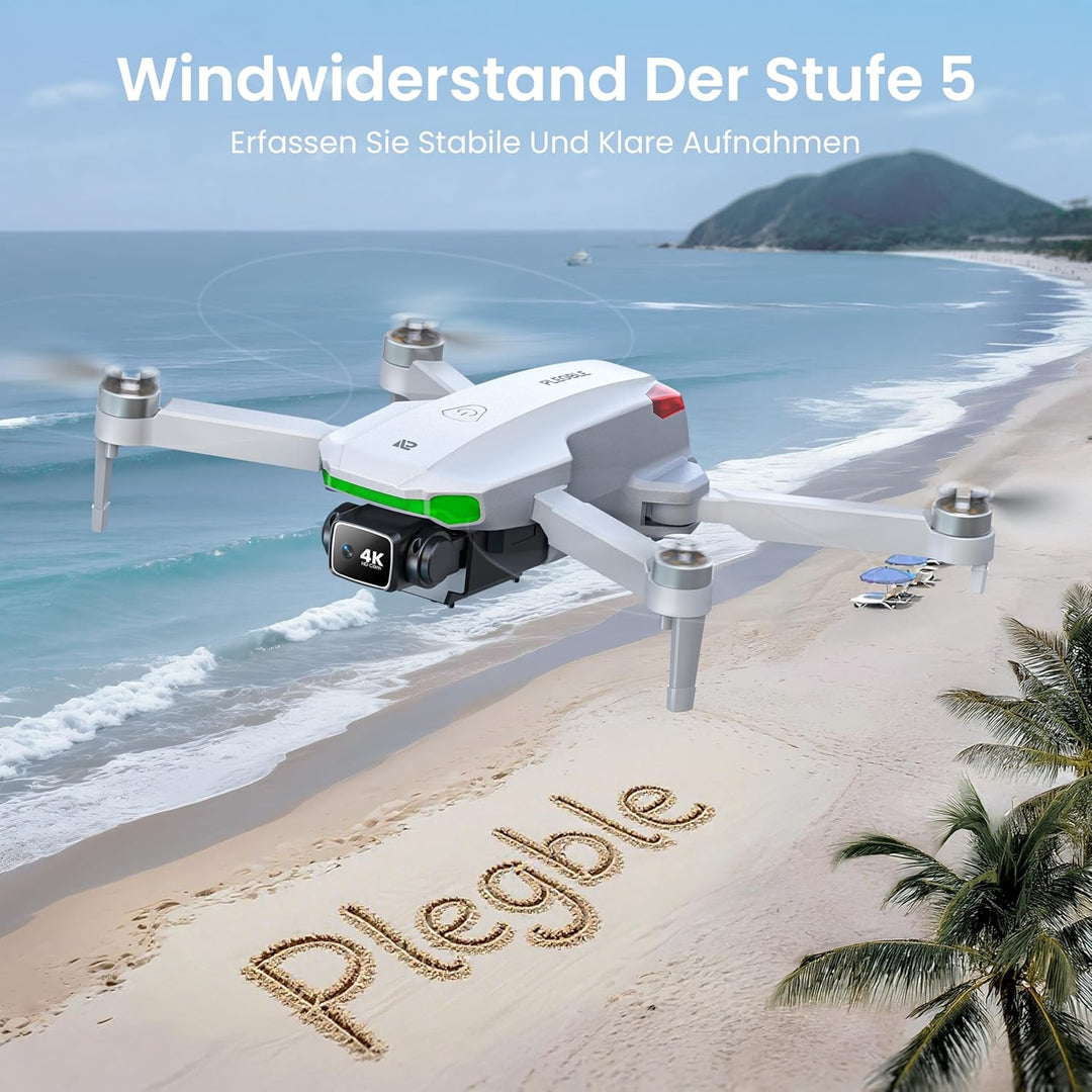 GPS Drohne mit Kamera EIS 4K für Erwachsene, mit Bildschirm auf Controller, 70 Minuten Flugzeit, 10