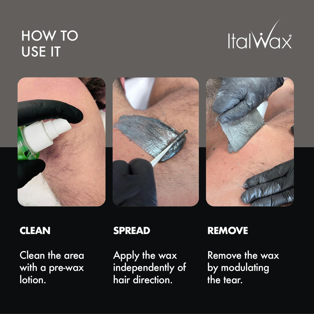 Italwax Pour Homme - 1kg - Waxing perlen für Haarentfernung - Natürliche Formulierung für alle Hautt