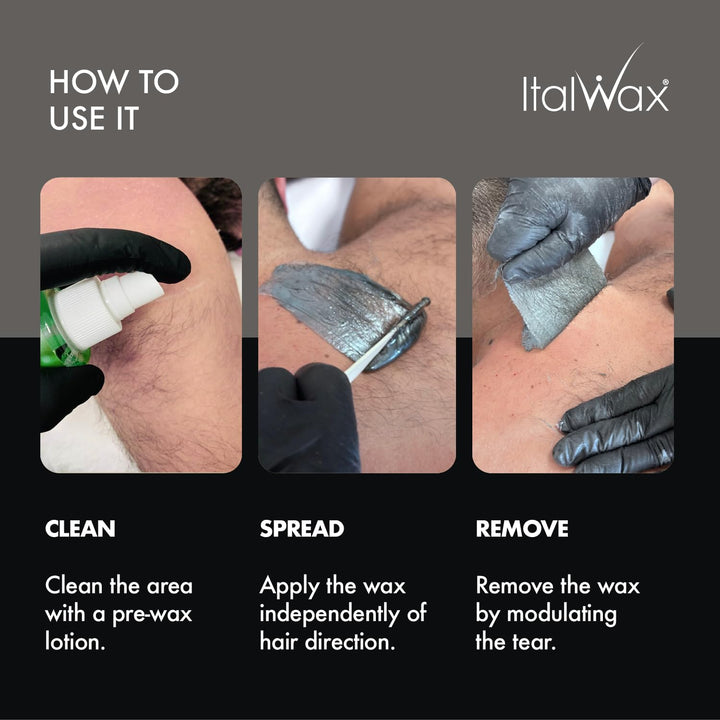 Italwax Pour Homme - 1kg - Waxing perlen für Haarentfernung - Natürliche Formulierung für alle Hautt