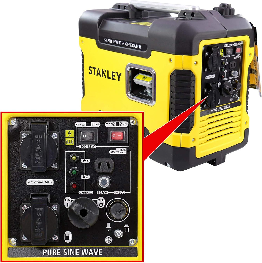 Stanley SIG 1900S INVERTER GENERATOR NOTSTROMGENERATOR AGGREGAT STROMERZEUGER, Multicolor