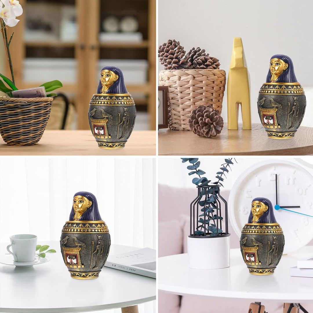BESPORTBLE Kanopenkrug Luftdichte Müslibehälter Ägypten Reise Souvenirs Dekorative Kanopenskulptur O