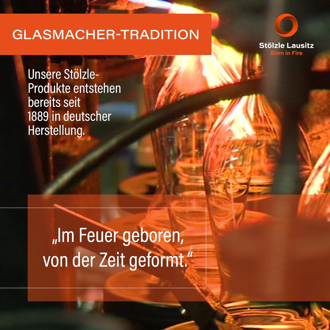 Stölzle Lausitz Longdrinkbecher Stones Graphit / 6er Set Trinkgläser/Cocktailgläser/hochwertiges Lon