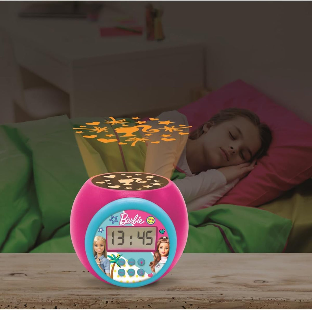 Lexibook, Barbie, Projektor-Wecker, RL977BB | Deckenprojektion, Timer, LCD-Display, Schlummerfunktio