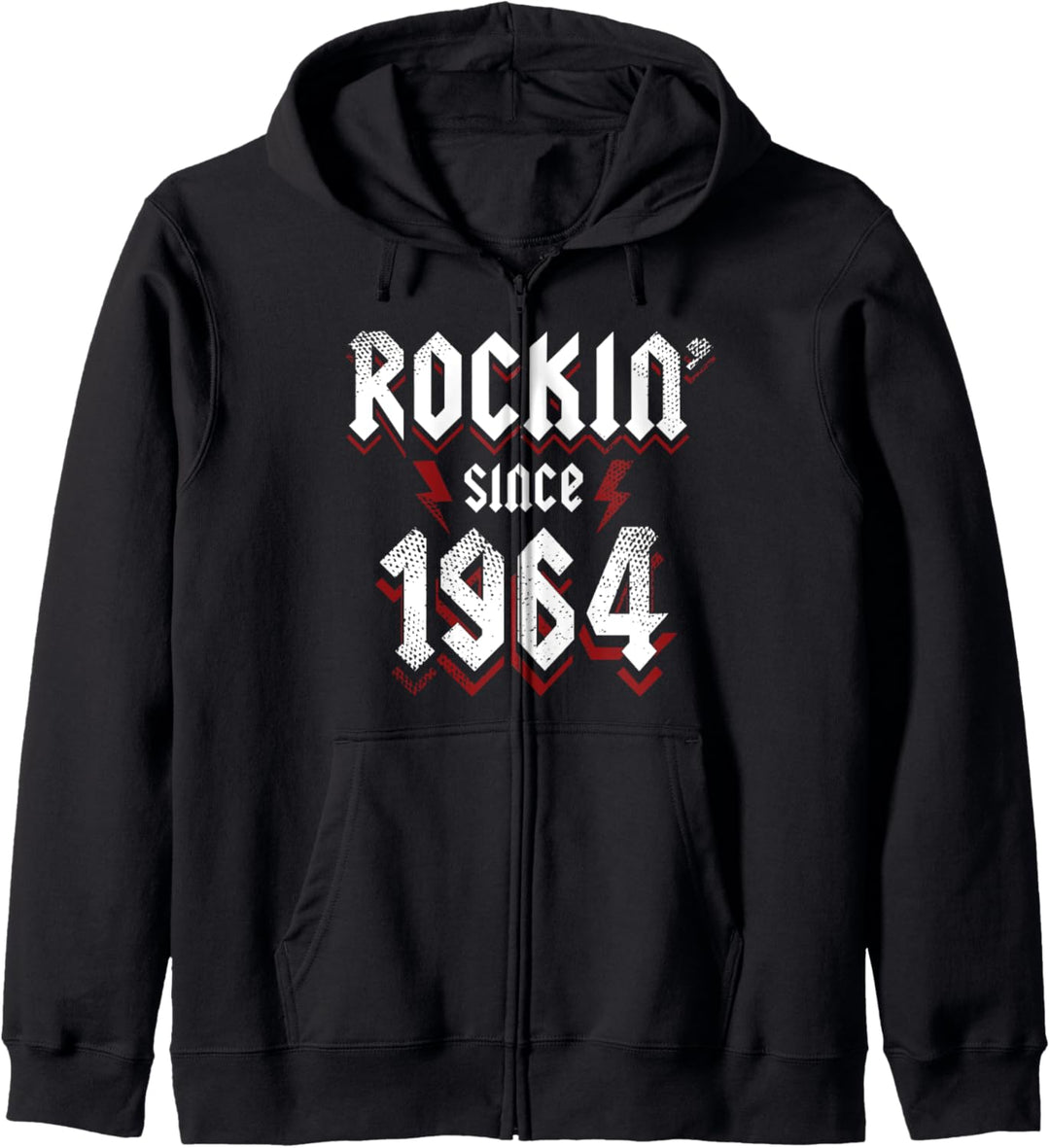 Rockin Since 1964 59 Jahre alte Rockmusik 59. Geburtstag Kapuzenjacke