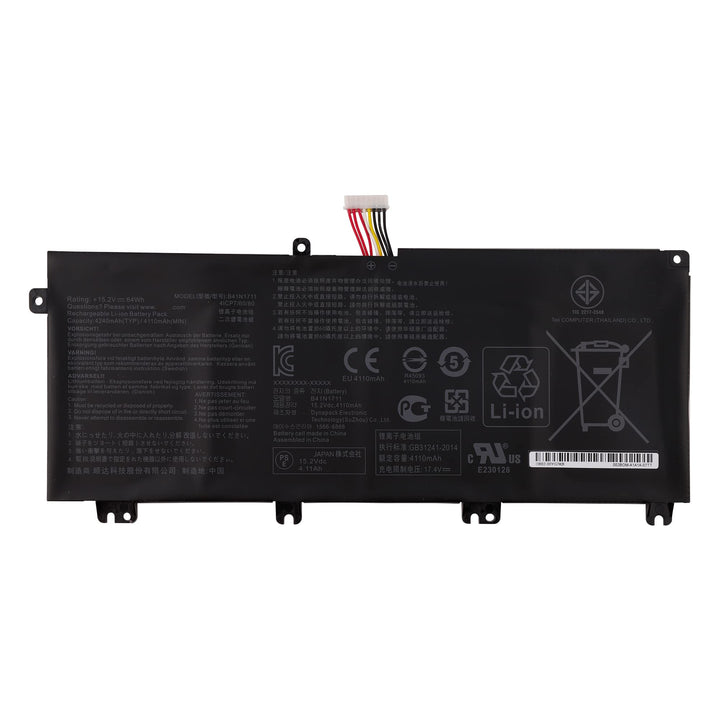 Vvsialeek B41N1711 64WH Ersatz Laptop Akku Kompatibel Für Asus ROG GL703GE GL703VD GL503G GL503GE GL