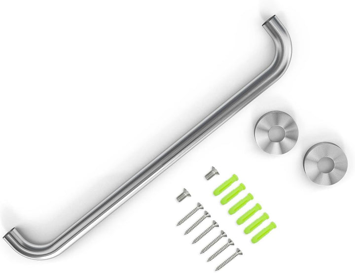 Handtuchhalter aus Edelstahl Gebürstet - Länge 40cm und 19mm Stangendurchmesser zum Bohren - Handtuc