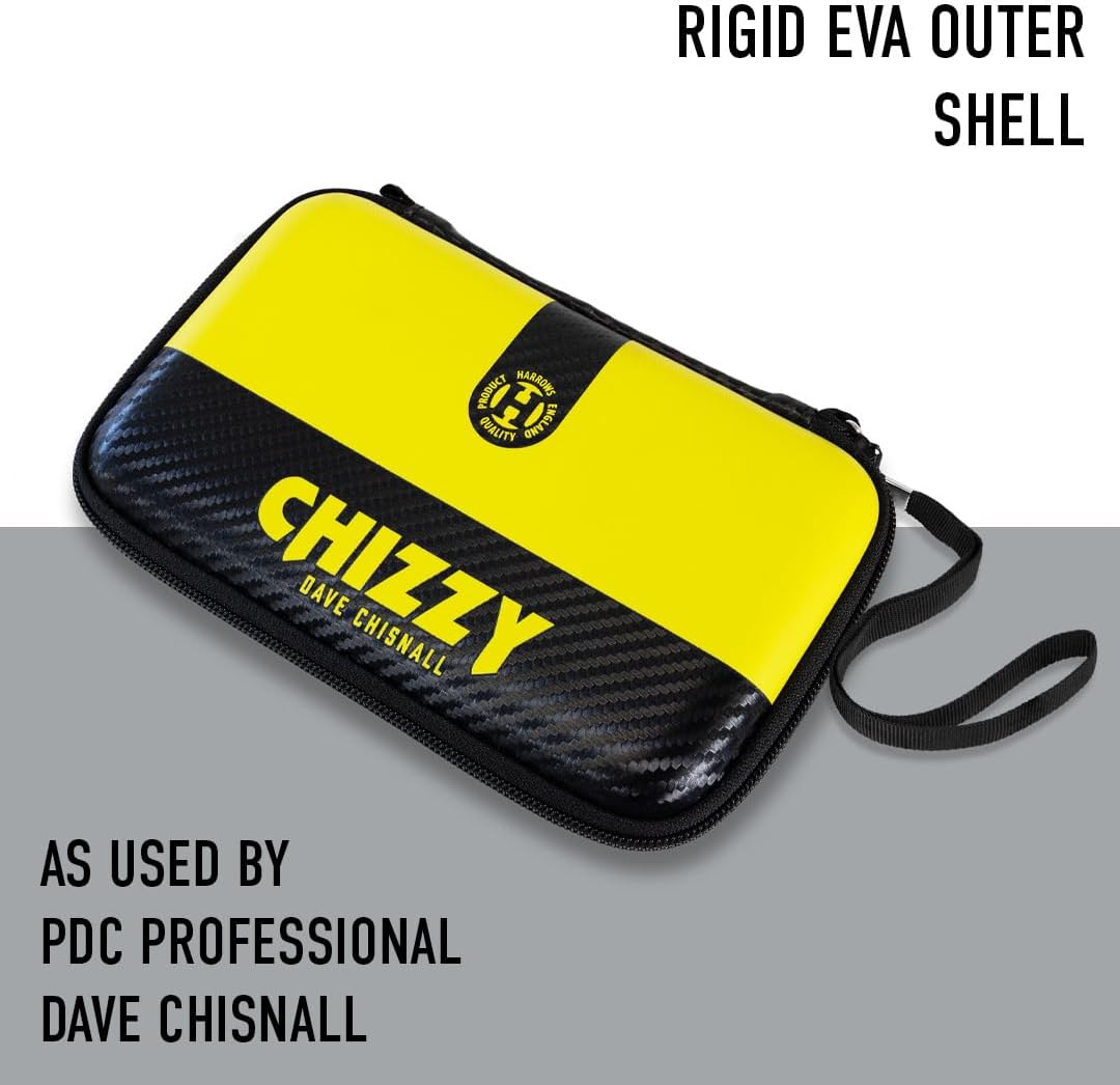Harrows Darttasche Dave Chizzy Chisnall Player Pro 6 | Dart Case Dartshalter I Darts Case fasst 6 Da