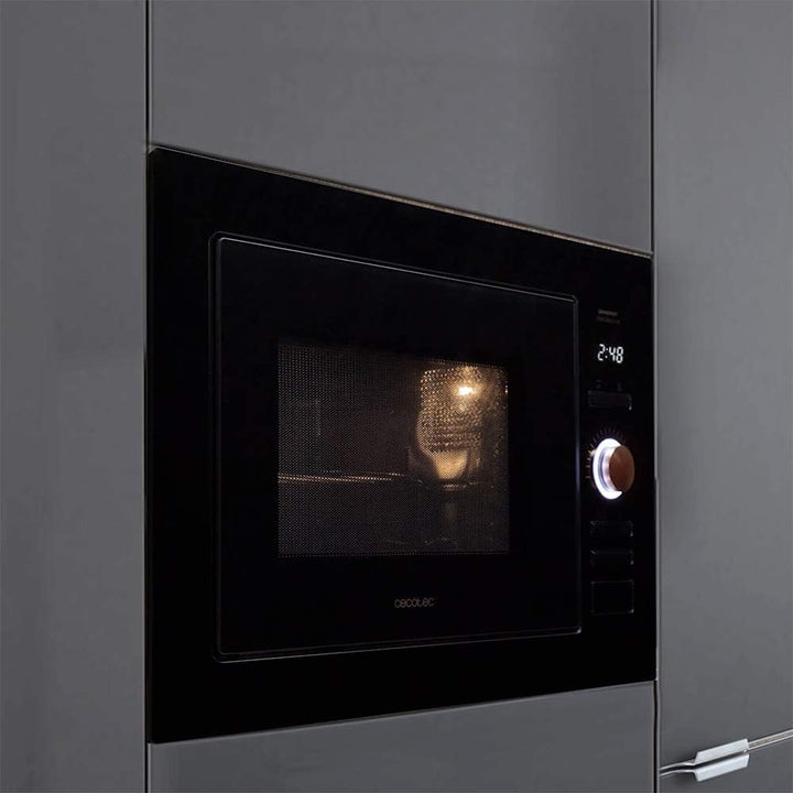 Cecotec Digitale und einbaubare Mikrowelle mit 25 Liter Fassungsvermögen GrandHeat 2590 Built-in Bla