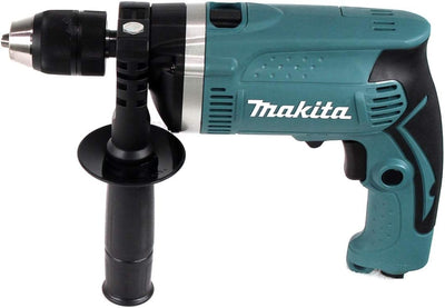 Makita Schlagbohrmaschine im Koffer, 710 W inklusiv 74 teilig Zubehör & TOX Sortimentskoffer Plug un