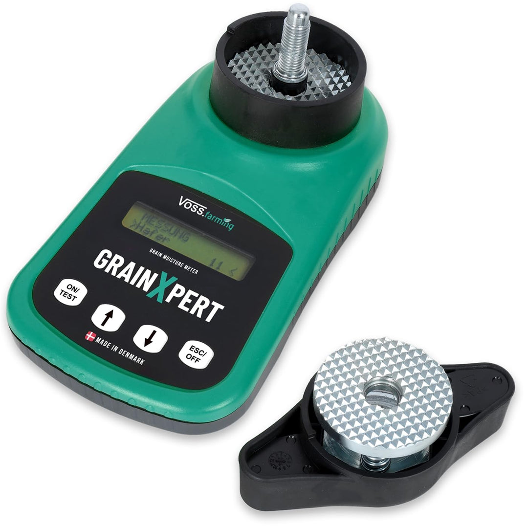 VOSS.farming GrainXpert Getreidefeuchtigkeitsmessgerät mit Mahlwerk, LCD Display, mit Transportkoffe