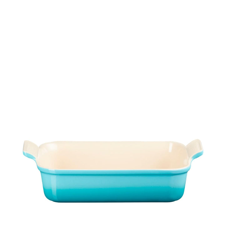 Le Creuset Rechteckige Auflaufform Tradition aus Steinzeug, 19 cm, 1.1 Liter, Karibik, 7110219170000