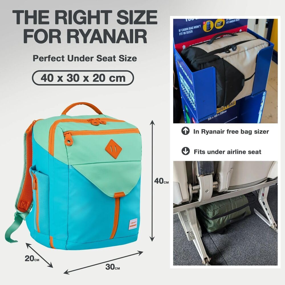 Cabin Max Handgepäck-Rucksack 40x30x20 Ryanair Reiserucksack für Flugzeug 24L Drift, 24L Drift