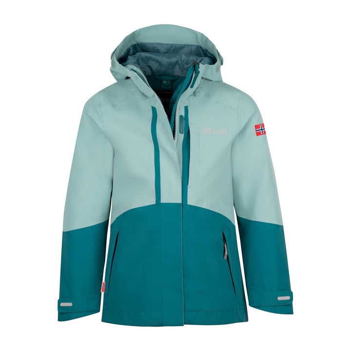 Trollkids Mädchen Jacke Skaland 92 Gletschergrün/Blaugrün, 92 Gletschergrün/Blaugrün