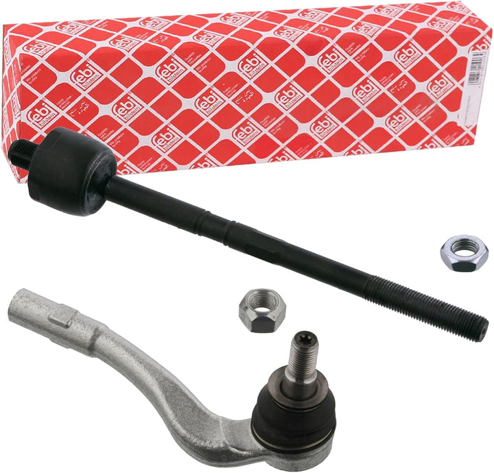 febi bilstein 40141 Spurstange mit Endstück, Mutter und Sicherungsmutter , 1 Stück Vorderachse recht