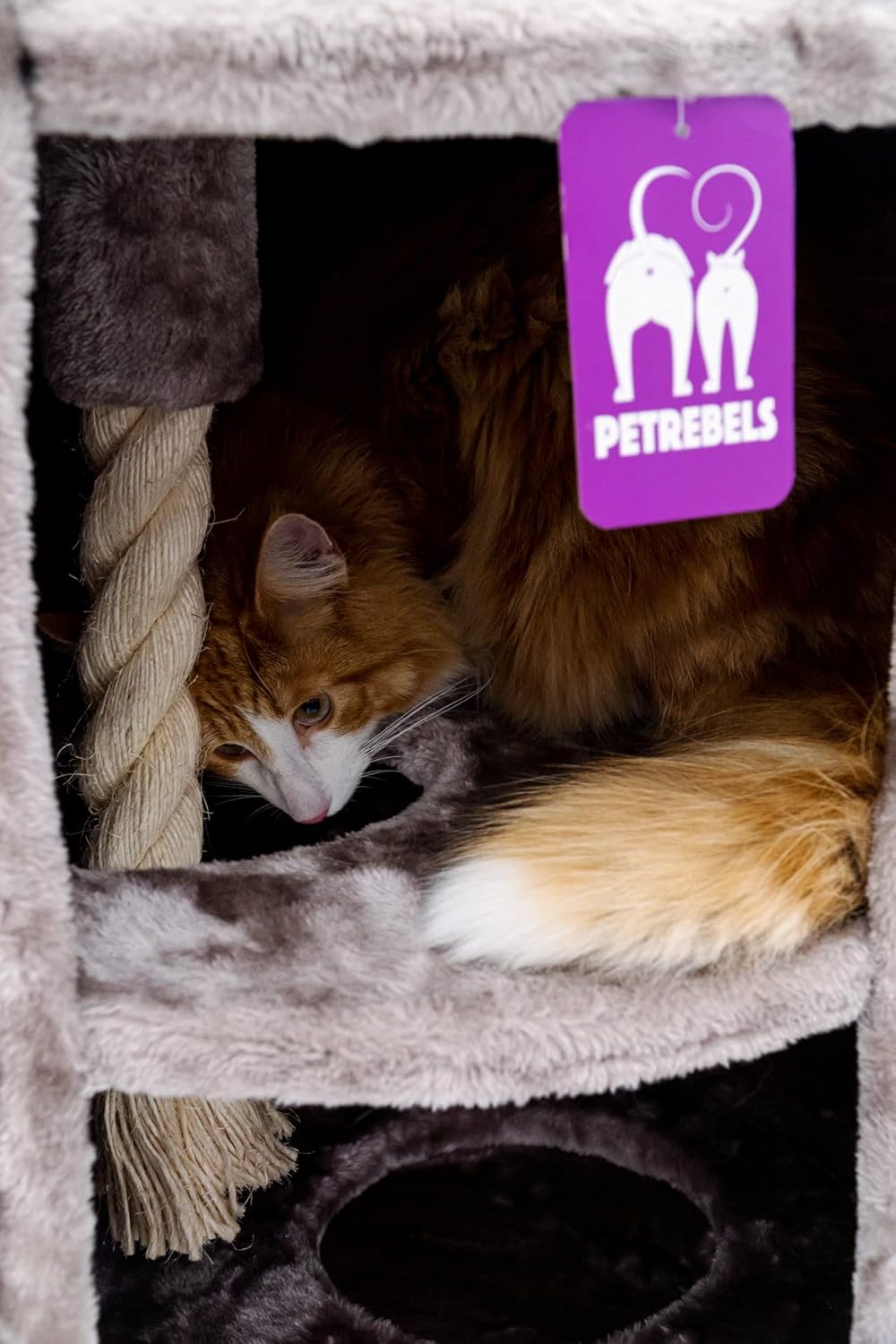 Petrebels Kratztonne XXL Superdome 120 cm hoch, Ø 50 cm, Design Kratztonne für grosse Katzen, extra