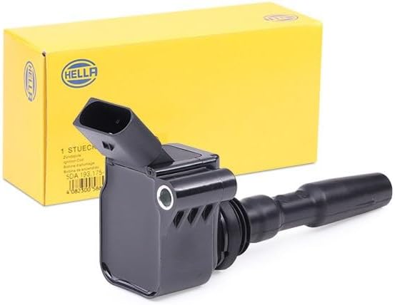 HELLA 5DA 193 175-951 Zündspule - 12V - 4-polig - Kerzenschachtzündspule - geschraubt