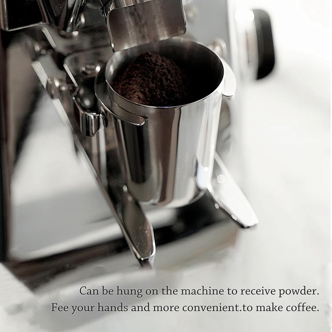 54mm Dosierbecher, Barista Zubehör Coffee Dosing Cup aus Edelstahl, Siebträger Zubehör Kaffee Dosier