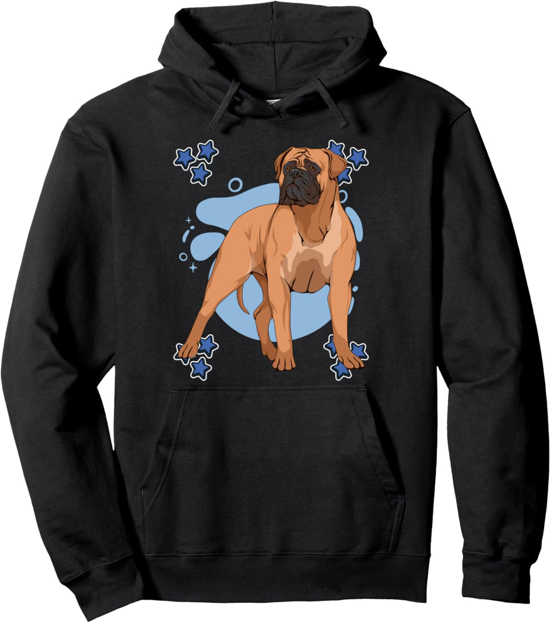 Herren Jungen Bullmastiffs Sachen Stern Hunde Bullmastiff Pullover Hoodie