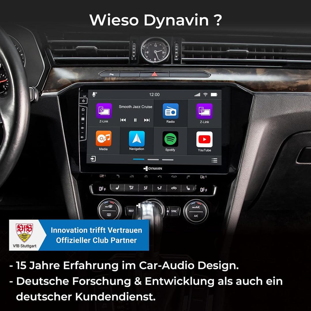 DYNAVIN Android Autoradio Navi für VW Passat B8, 10,1 Zoll OEM Radio mit Wireless Carplay und Androi