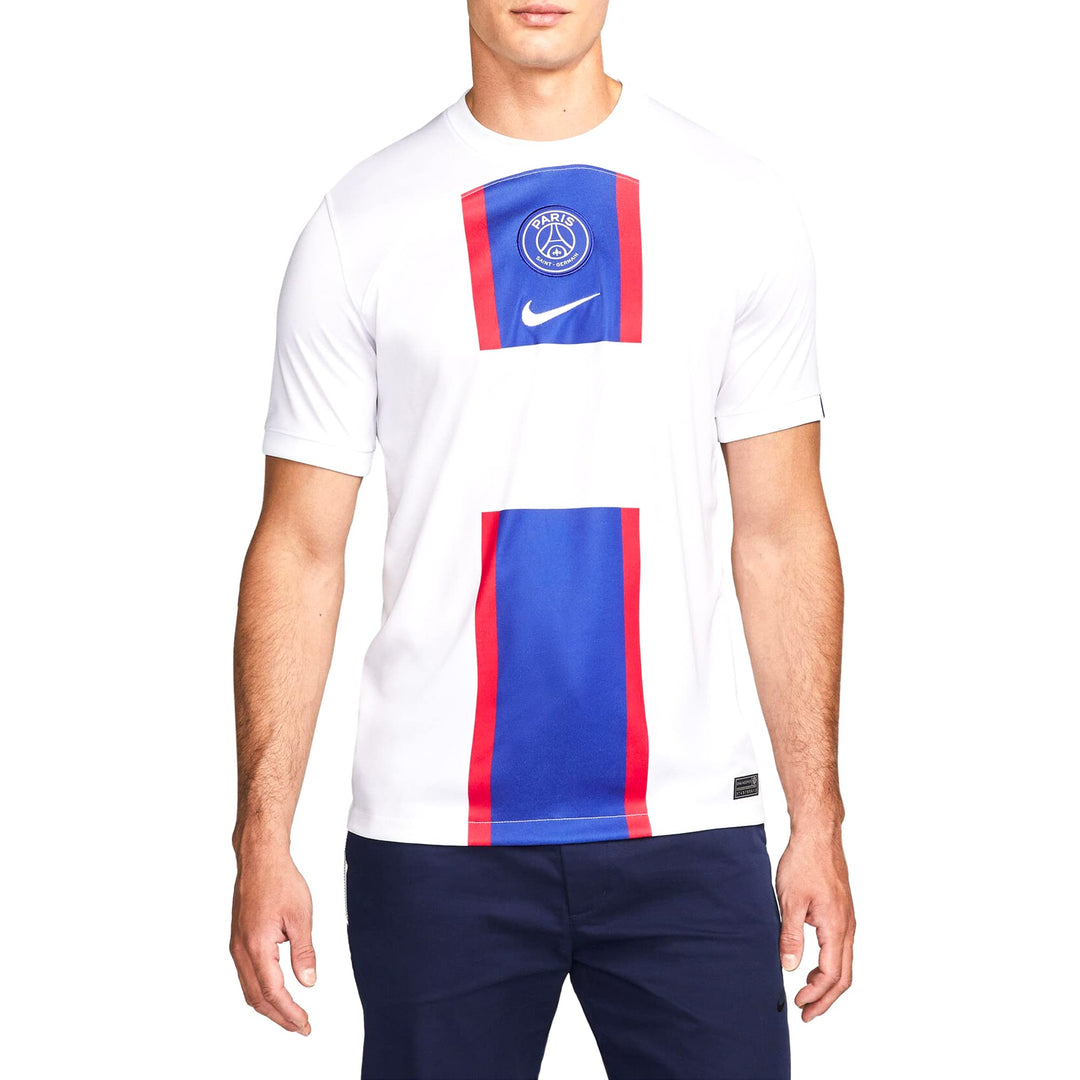 NIKE Herren Stad T-Shirt (1er Pack) 8 Jahre White/Old Royal/White, 8 Jahre White/Old Royal/White