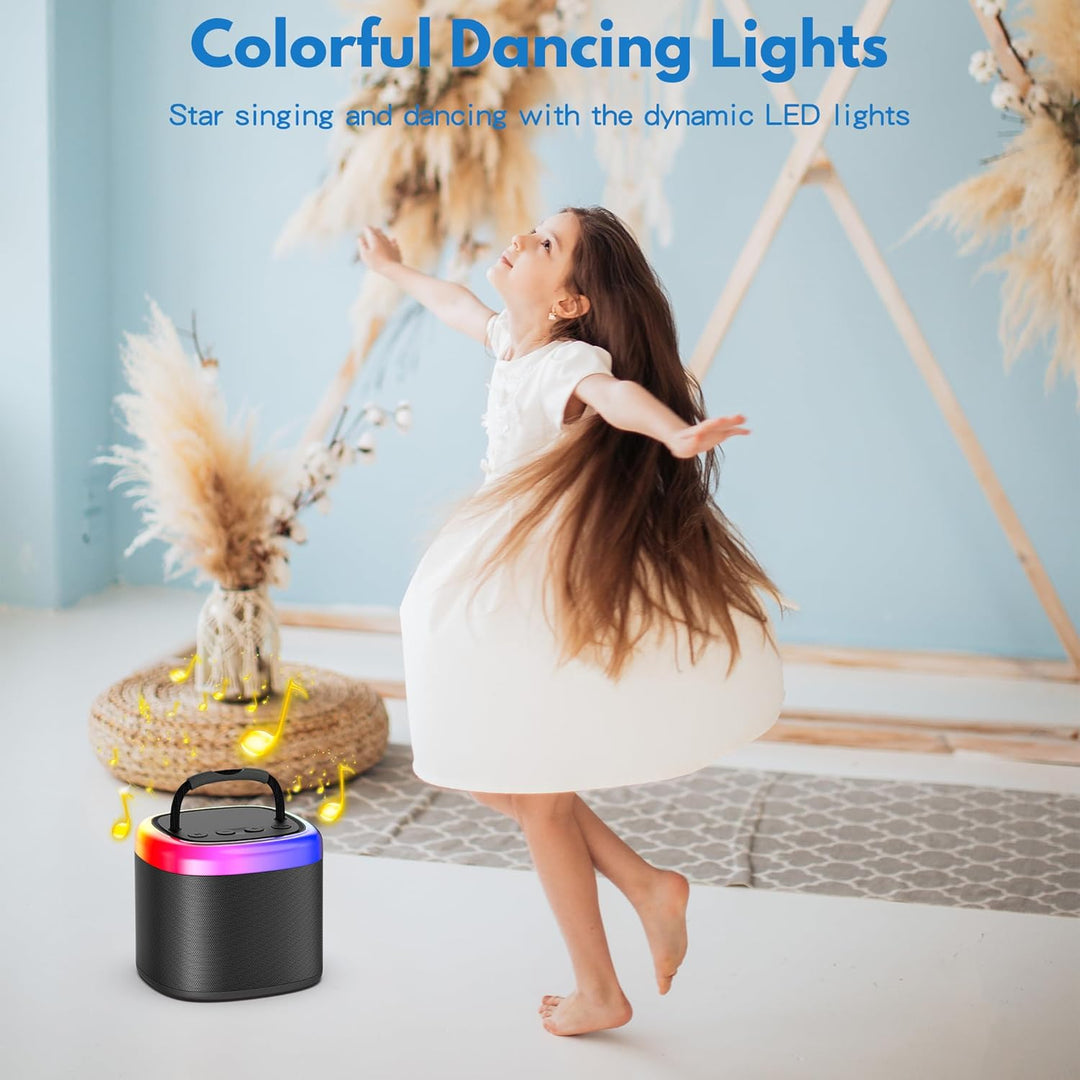 JYX Karaoke Maschine für Kinder & Erwachsene, Mini Karaoke Anlage mit Mikrofonen, Bluetooth Karaoke