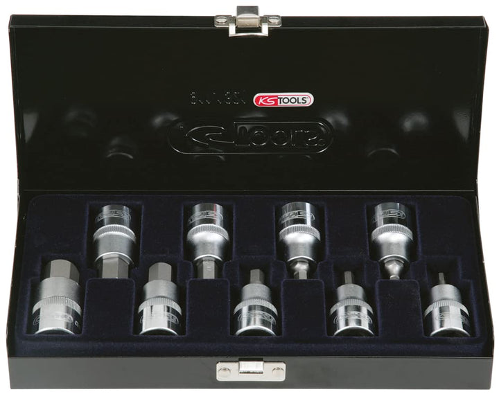 KS Tools 922.1321 Set von 9 Sechskant Schraubendreher Sockets 17 mm 1/2 4