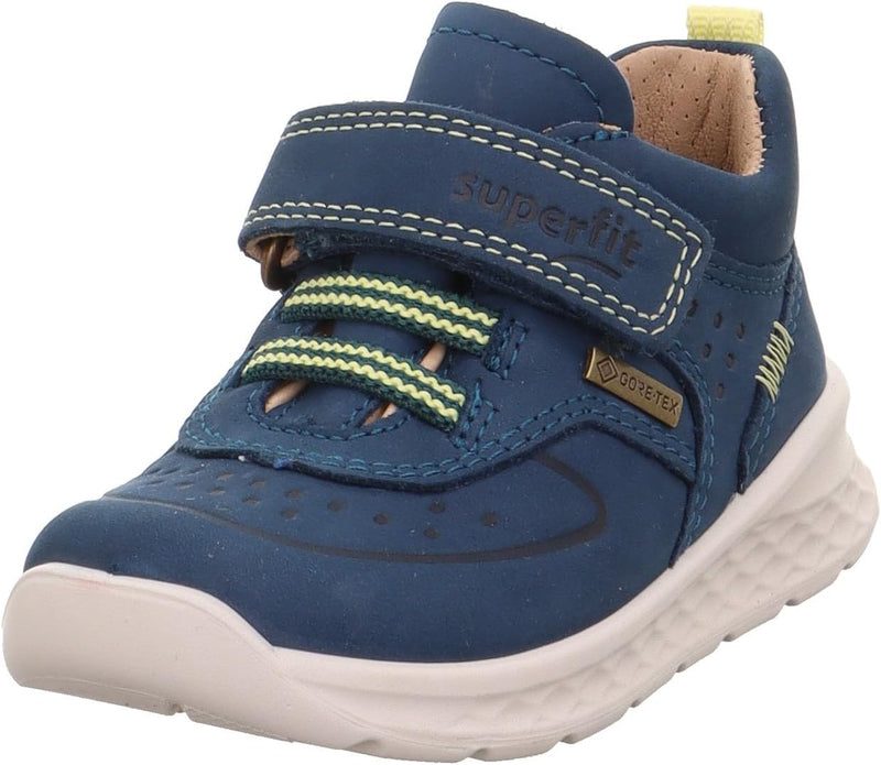 Superfit Jungen Breeze Gore-tex Lauflernschuh 20 EU Weit Blau Gelb 8030, 20 EU Weit Blau Gelb 8030