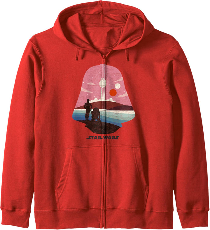 Star Wars Droid Vader Head Silhouette Kapuzenjacke