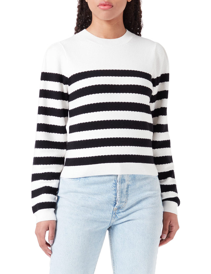 Morgan Damen Pullover L Schwarz / Off-white, L Schwarz / Off-white