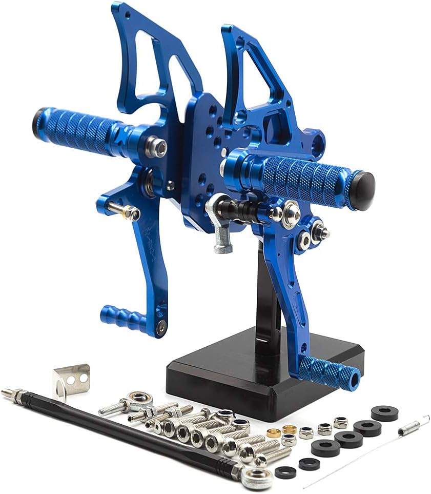 Ninja 300 Billet Anodized Motorrad Rearsets CNC verstellbare hintere Fussrasten Fussstütze hinten Se