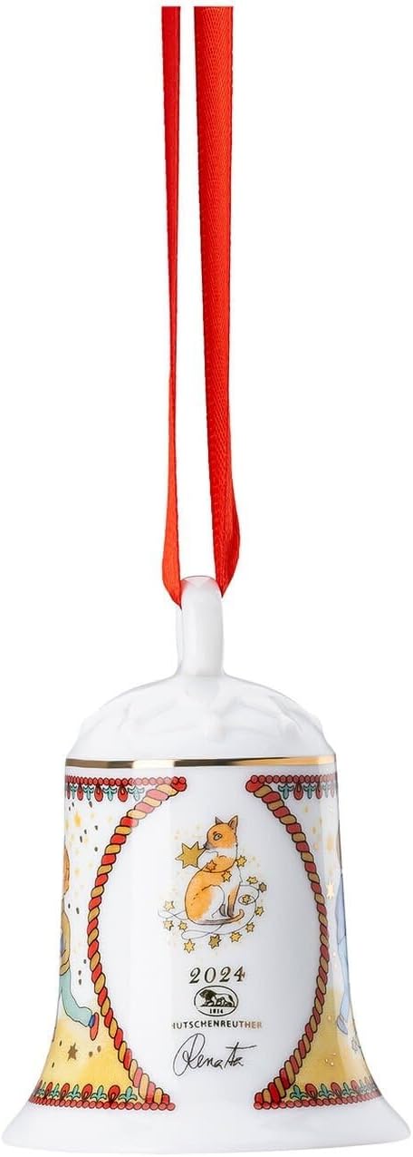 DKG utils 3 x Porzellanglocke 2024 Weihnachtsglocke 