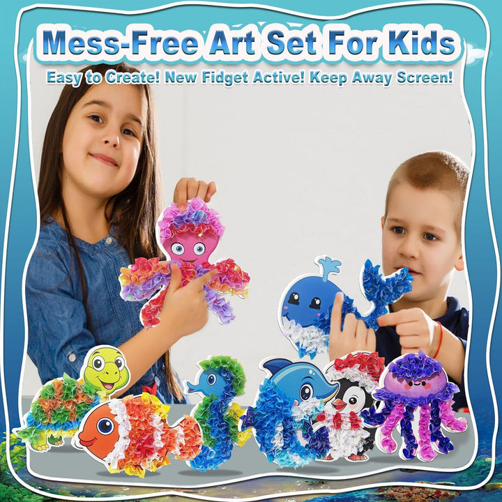 JRD&BS WINL DIY Kunstset für Kinder,Poke-in Kunst Blumenstrauss, kreative Aktivität für Kinder, Gesc
